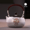 李小白银壶 纯银9999烧水壶 金银错 脸谱 银壶烧水壶 烧水银壶 银壶 茶壶 商品缩略图1