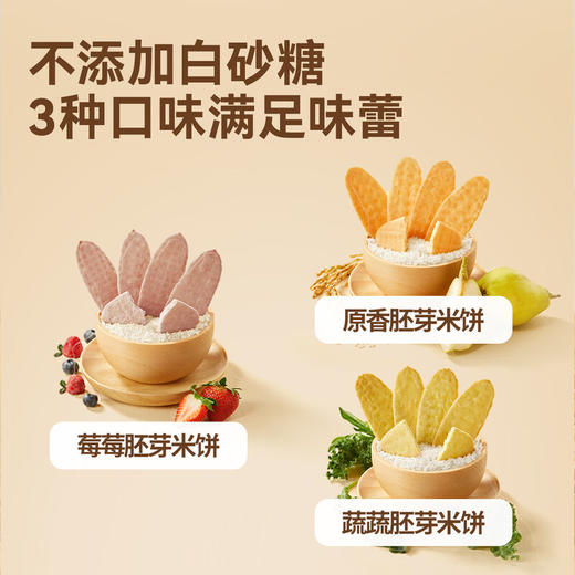秋田满满有机婴幼儿胚芽米饼（草莓蓝莓树莓)32.8g 商品图2