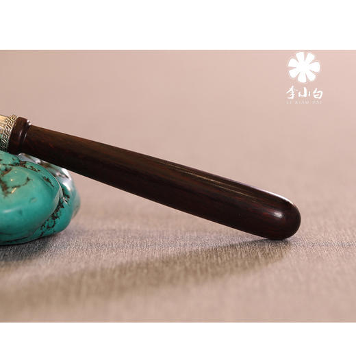 李小白9999 纯银壶夹 纯银壶叉 纯银壶盖叉 纯银壶盖夹 红木柄 商品图4