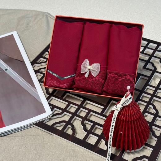 【提花蕾丝❗️提花高腰蕾丝内裤】升级版立体包臀，高腰轻收腹勾勒迷人曲线，很轻很薄不抽丝，软弹蕾丝轻盈无痕，高腰提臀收腹本命年提花蕾丝三角裤女QQ 商品图6