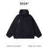 W2770SDSA男士秋冬新款痞帅男装韩版纯色斜拉链设计连帽夹克外套百搭 商品缩略图1