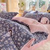 【YW】无忧购“清仓福利”床上套件秋冬新款床单被套双面牛奶绒田园风家用四件套（截单后3-5天发货) 商品缩略图5