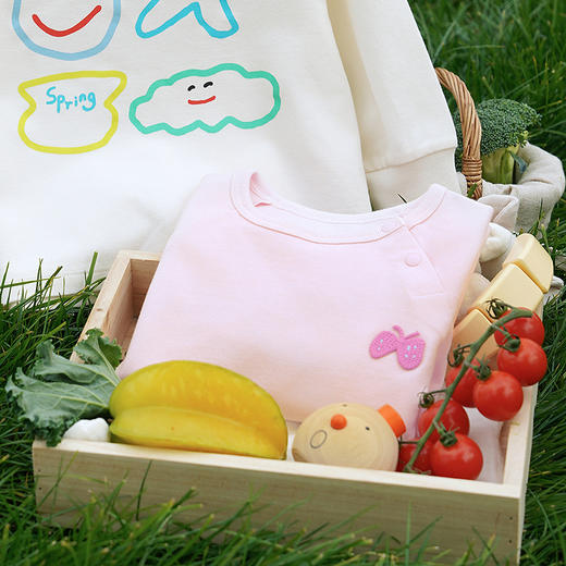 迷你巴拉男女童宝宝长袖T恤柔软舒适轻盈蓬松透气轻户外风2026春 商品图3