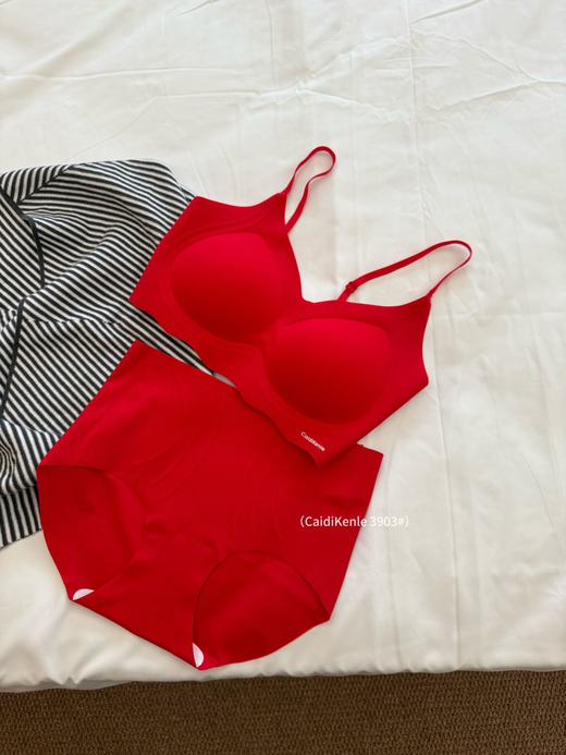【GZ】无忧购新年红舒适裸感亲肤简约氧气棉内衣套装 3903（截单后3-5天发货) 商品图4