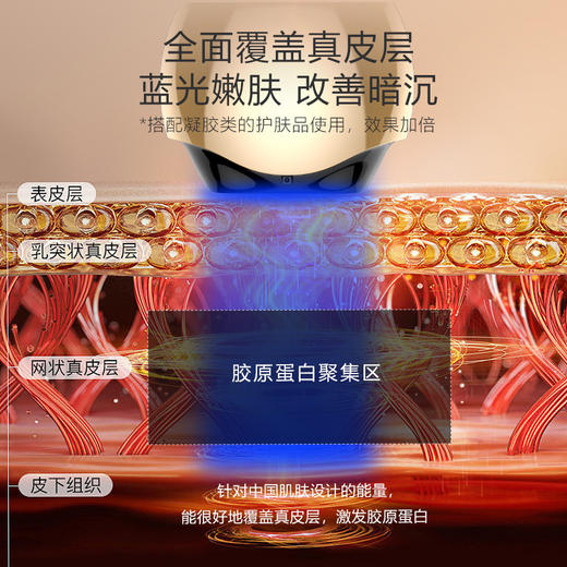 【全新升级❗️电动加热胶原炮导入仪】22颗更聚焦更渗透，红光嫩肤改善暗沉，唤活胶原紧致透亮，家用美容仪彩光提拉脸部振动按摩仪器导入仪QQ 商品图1