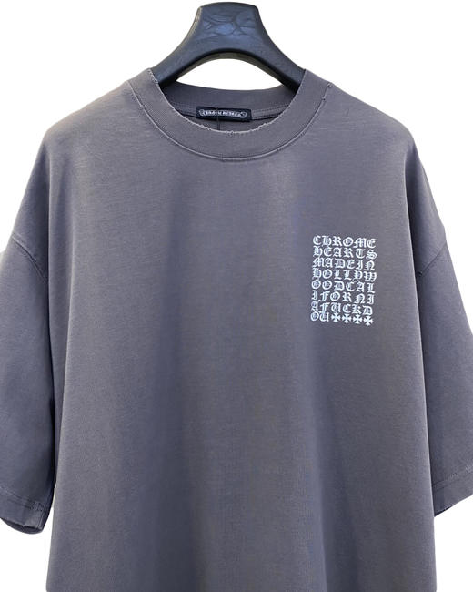 中性款破损印花短袖T恤hu009 商品图2