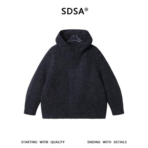 J9165SDSA男士秋冬新款痞帅男装简约时尚拉链立领连帽夹克外套宽松百搭 商品图1