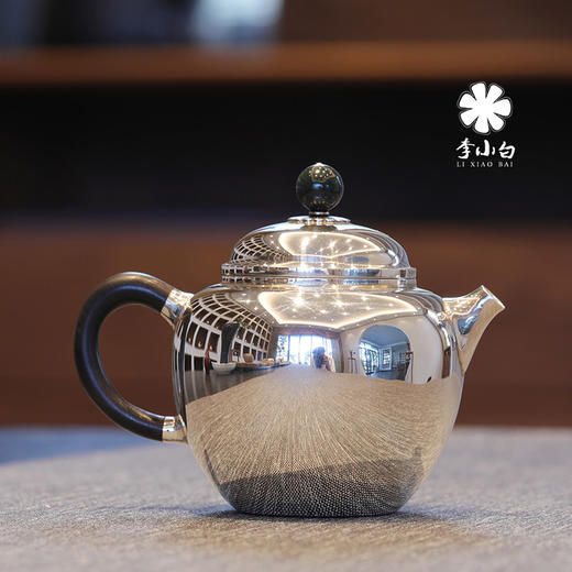 李小白银壶 纯银9999泡茶银壶 纯银泡茶壶 泡茶银壶 烧水银壶 龙眼 商品图2