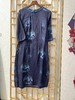 「断码清仓」精品新中式100%苎麻侧开大叉复古旗袍连衣裙 L码  ZFYY279 商品缩略图0