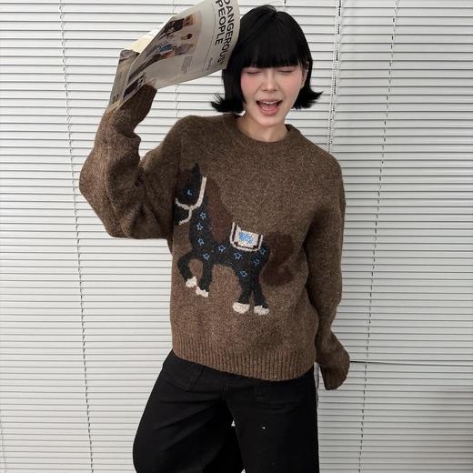 （小眠专属）富比羊新年小马羊毛衣 商品图5