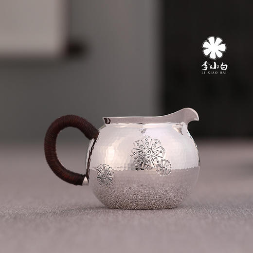 李小白 纯银茶配 纯银9999 纯手工制作 纯银公杯 公道杯 纯银茶海 商品图1