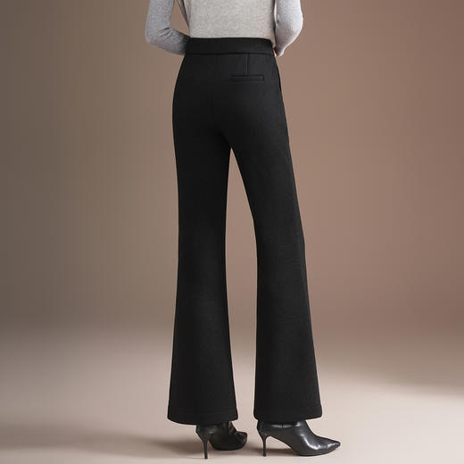 高腰修身毛呢通勤微喇裤，垂感高腰鱼尾裤洋气显瘦喇叭裤MYX-KDFY-5370-L 商品图2