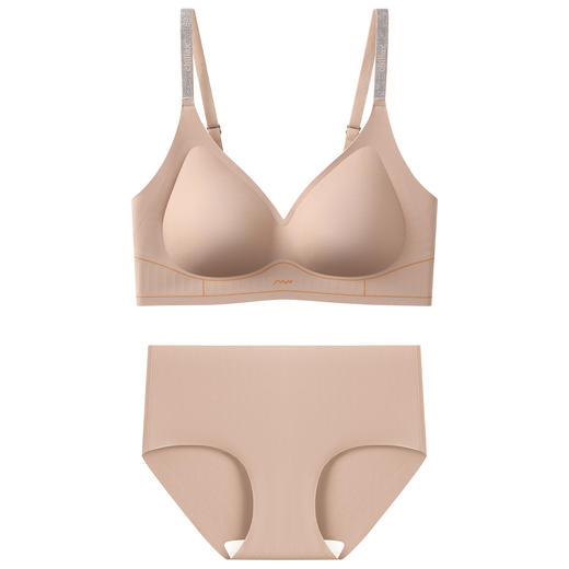 【有红则灵❗️命年红色套装】“撑”心如意，圆润饱满有形状，果冻胶软支撑，奶皮般裸感体验，细腻柔滑的舒适感，聚拢结婚喜庆防下垂收副乳无痕文胸套装QQ 商品图8