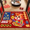 【新年纳福❗️马年限定喜庆地毯】脚踩进门，迎接新年好运，福气满满！红色入户门地垫家用防滑水晶绒门垫耐脏现代简约可洗脚垫 商品缩略图13