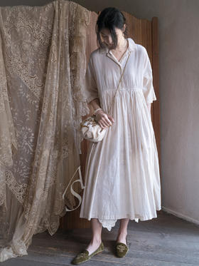 By Walid 原色古董蕾丝连衣裙