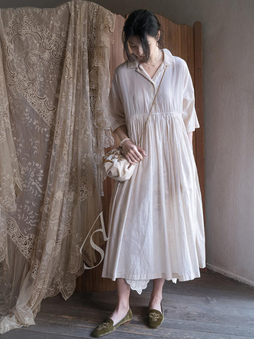 By Walid 原色古董蕾丝连衣裙 商品图0