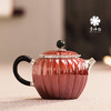 李小白银壶 纯银9999泡茶壶 纯手工制作 铜包银菊瓣泡壶 商品缩略图4