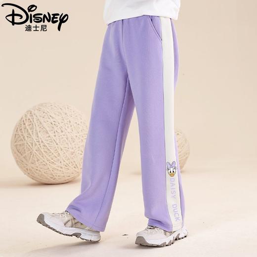 迪士尼女童直筒裤子春秋款2025新款儿童春装休闲裤春季大童女孩 商品图2