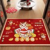 【马年踏福❗️新年吸水棉麻地垫】脚踩进门，迎接春节好运，带福回家！入户门垫浴室地毯卫生间脚垫红门垫春节年货 商品缩略图6