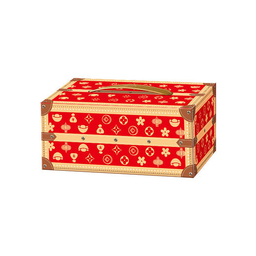 【新年国礼❗️轻奢中国红坚果礼盒】一口咬下，坚果香气四溢，年味十足，幸福满满！坚果炒货干果夏威夷果开心果休闲零食，马年新年送礼好物年货礼盒L-d 商品图4