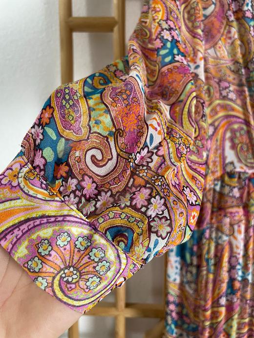 「断码清仓」精品100%桑蚕丝签上开口前短后长蛋糕连衣裙   ZFYY273 商品图5