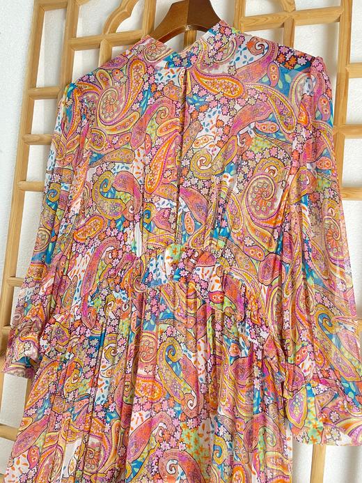 「断码清仓」精品100%桑蚕丝签上开口前短后长蛋糕连衣裙   ZFYY273 商品图1