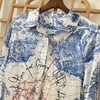 「断码清仓」重磅桑蚕丝印花衬衫 L码  ZFYY260 商品缩略图1