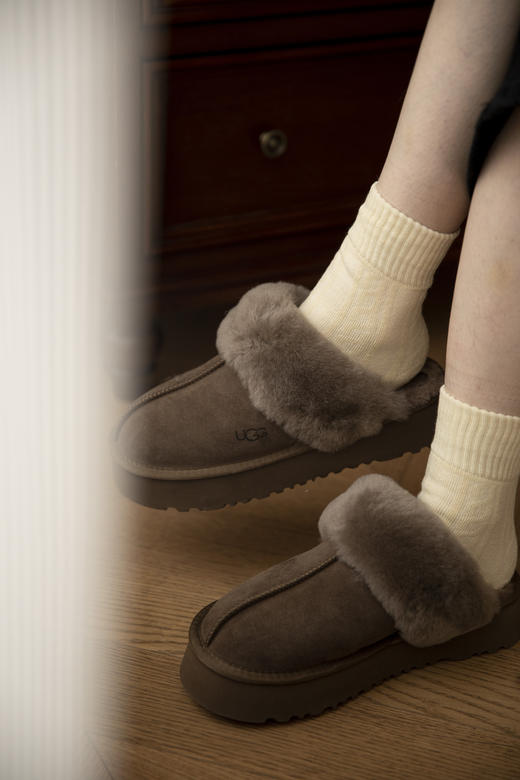 卷王❗️内小仙超厚云绒毛圈保暖麻花袜勃肯鞋CP 商品图5