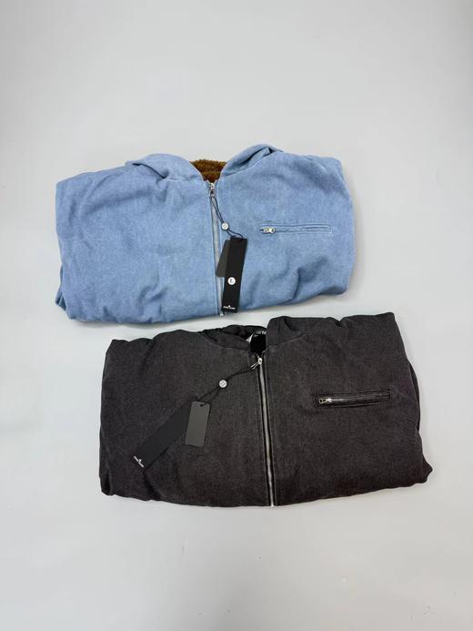 F010434冬季水洗做旧座山雕情侣款款连帽棉服外套 商品图4