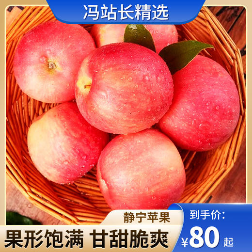 葫芦河静宁苹果 24枚7-10斤装 , 京东顺丰包邮 绿色食品认证 中国优质苹果 商品图0