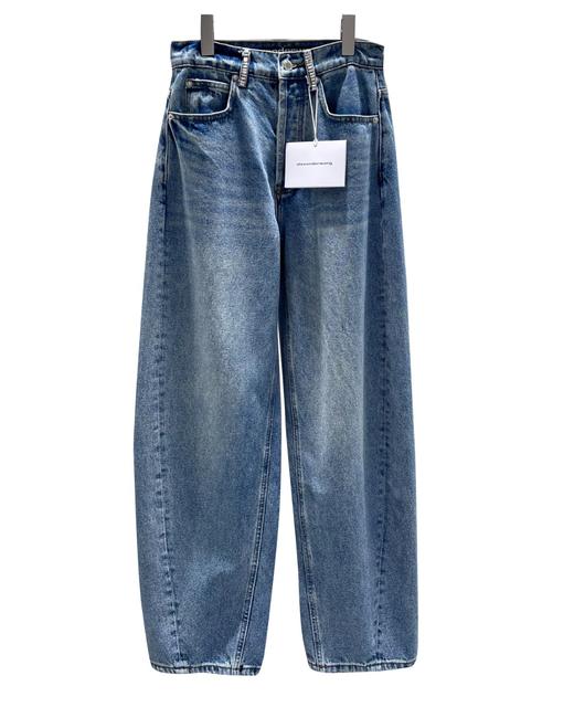 女款闪钻做旧牛仔裤长裤la002 商品图0