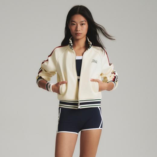 GOODBAI PALOMOVE 春夏新款撞色立领拉链宽松夹克外套女 商品图0