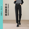 【两种裤长！薄绒直筒西裤】逸阳冬爆品高腰职业干练九分直筒版西装烟管裤子7001 商品缩略图1