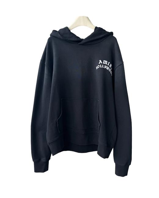 中性款做旧纯棉毛圈印花连帽卫衣he 商品图0