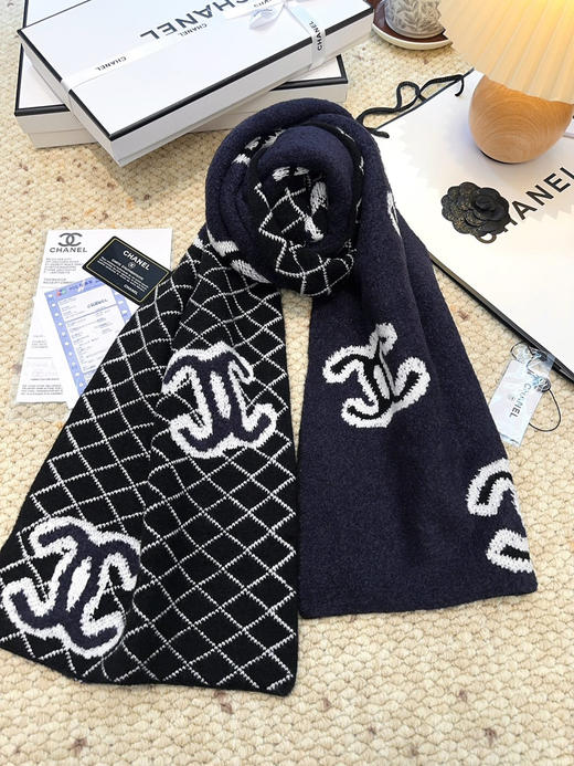 秋冬特惠💰260 香奈儿菱格纹羊毛围巾 商品图6