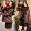 《鹅绒服》高端狐狸真毛加厚保暖休闲韩版皮草短外套ZYQF18 商品缩略图1