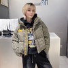 NC立领格子撞色口袋羽绒短外套50915 冬季 030234540132 商品缩略图0