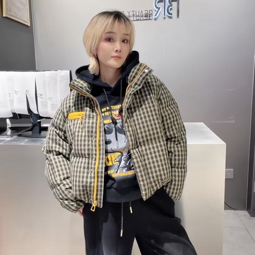 NC立领格子撞色口袋羽绒短外套50915 冬季 030234540132 商品图0