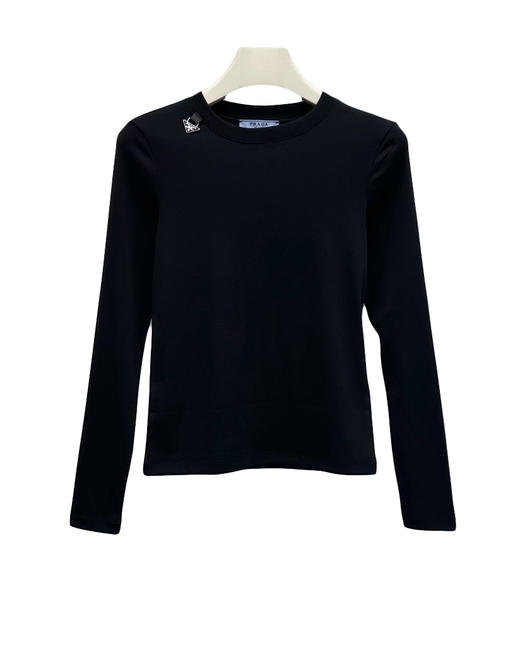 女款三角标长袖打底衫T恤he020 商品图0