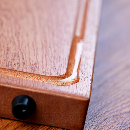 【原木整切】双枪 乌檀木整木砧板升级版+400*300*25mm 一块装 整板整切无缝板面 商品图6