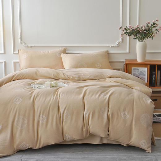 【针织，梭织床品四件套/被套、床单、枕套】100%棉素道有机彩棉-纯天然，无漂染，无荧光，亲肤无刺激更舒适（基地直发-申通包邮），来自敦煌，品牌：素道【合作生产，公平贸易】 商品图3