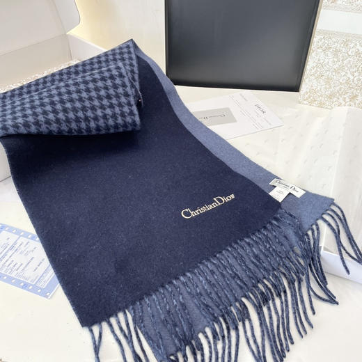 秋冬特惠💰300 古驰围巾 推荐 实物真心美 千鸟格双面围巾 商品图4