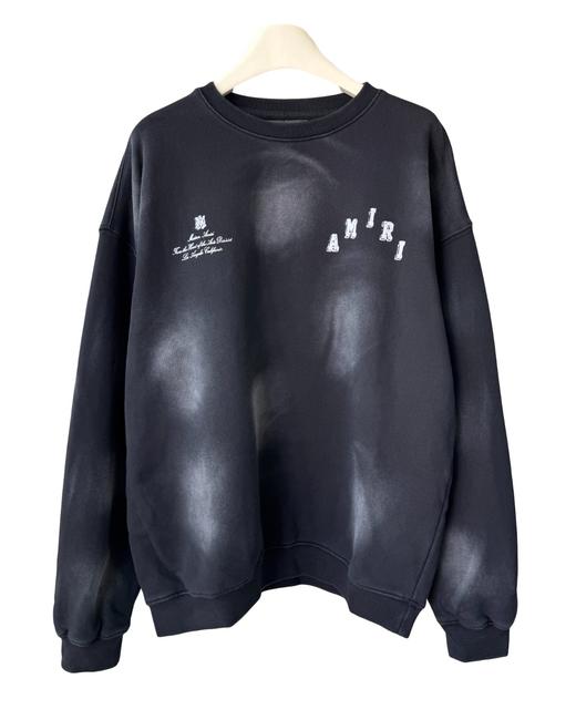 中性款做旧印花纯棉毛圈卫衣he 商品图0