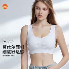 【第二件 0 元｜ 满2件 5 折】【通用杯单件】【秀黛】舒适无缝大码背心【套头】W5110031T【门店同款】
