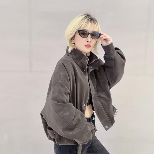 NC立领夹棉个性皮外套51103（咖啡）冬季 254011740321 商品图2