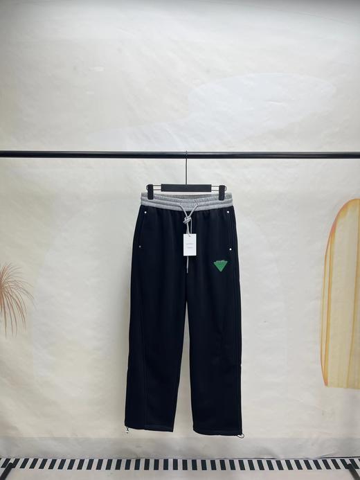 F010414冬季加绒新款拼色三角标系列休闲长裤阔腿卫裤 商品图6