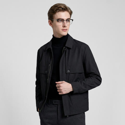 【鸭绒】圣得西2025年冬季羽绒服城市休闲翻领时尚有型男装外套 商品图2