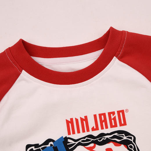 棉果果× LEGO男童春秋季打底衫插肩氨棉汗布纯棉长袖T恤L112140226171 商品图2