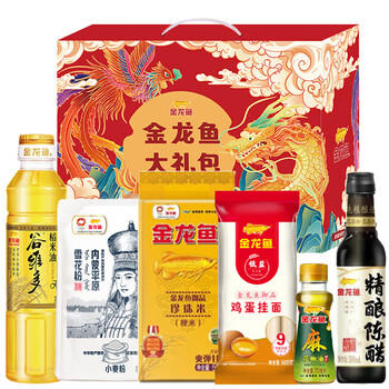 金龙鱼大礼包米面油礼盒套装调味品挂面节日慰问礼品龙腾凤舞A款 /粮油调味 /杂粮 /其他杂粮 商品图6