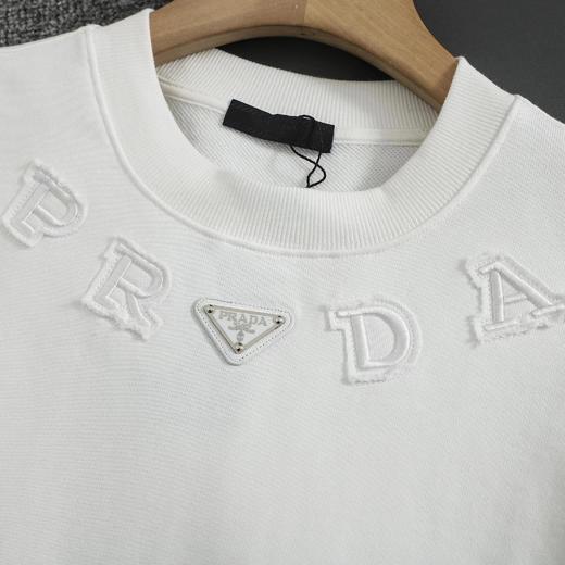 F010410重磅纯棉水洗面料字母刺绣休闲圆领卫衣 商品图5